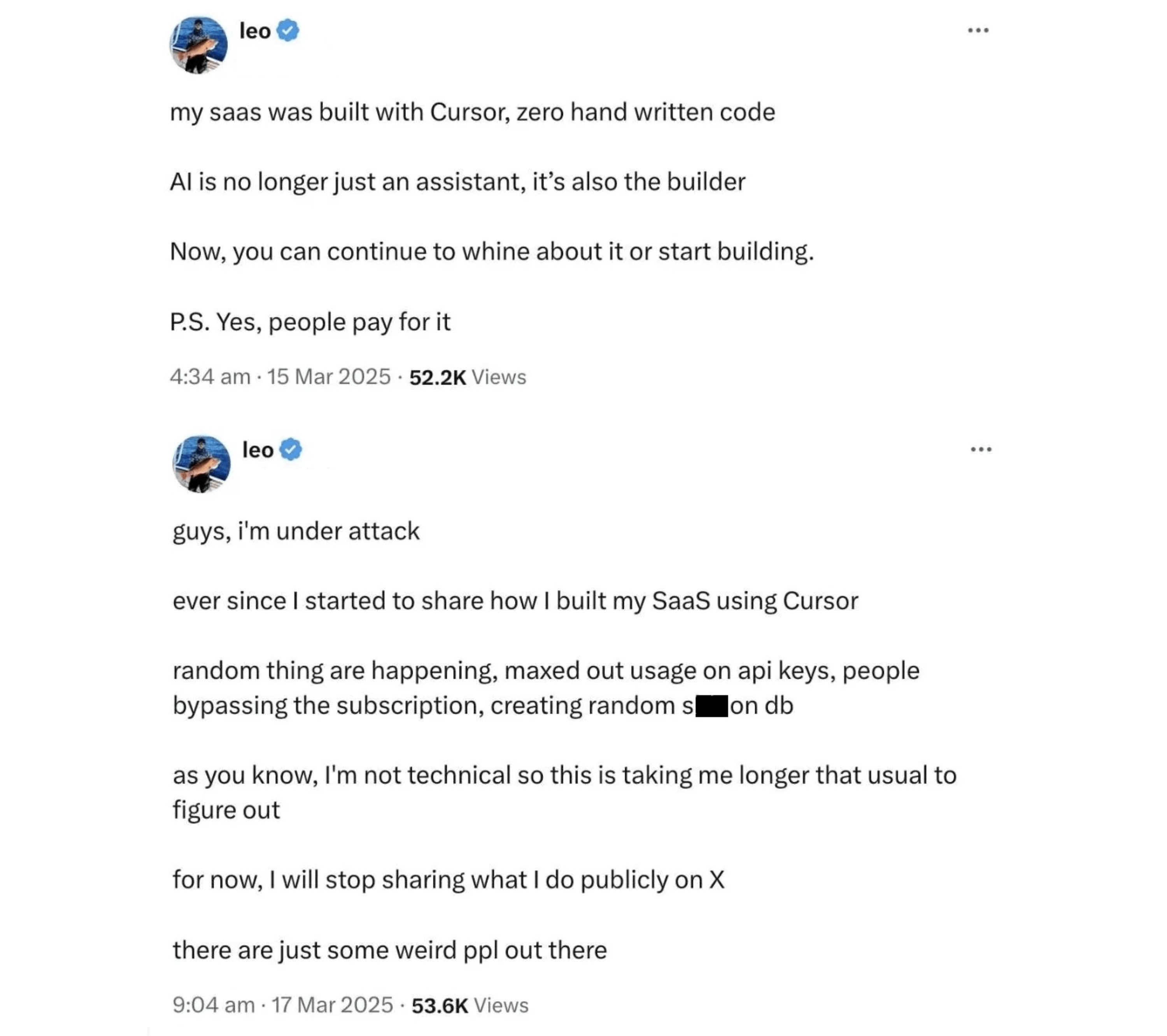 Image of a tweet.